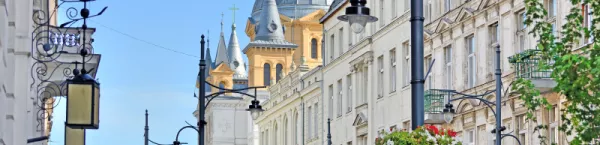 Lodz - picturesque Piotrowska Street